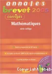 Annales brevet 2005 corrigés : Mathématiques série collège