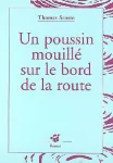 Un poussin mouillé sur le bord de la route