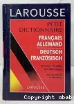 Petit dictionnaire français-allemand/allemand français